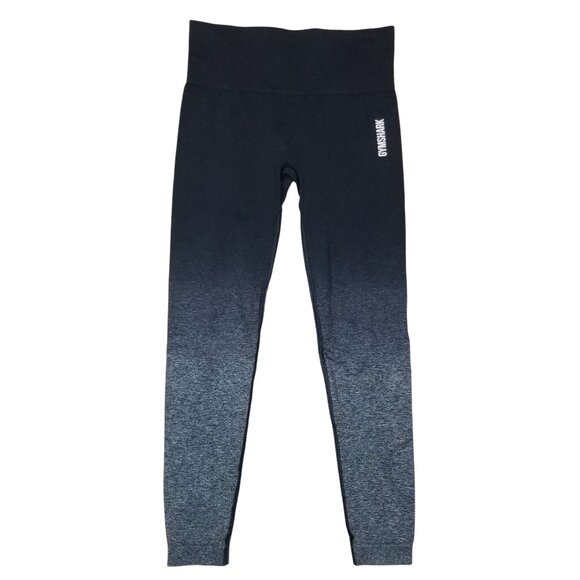 Gymshark Adapt Ombre Seamless Leggings Black Gray Sz Small - Picture 1 of 7